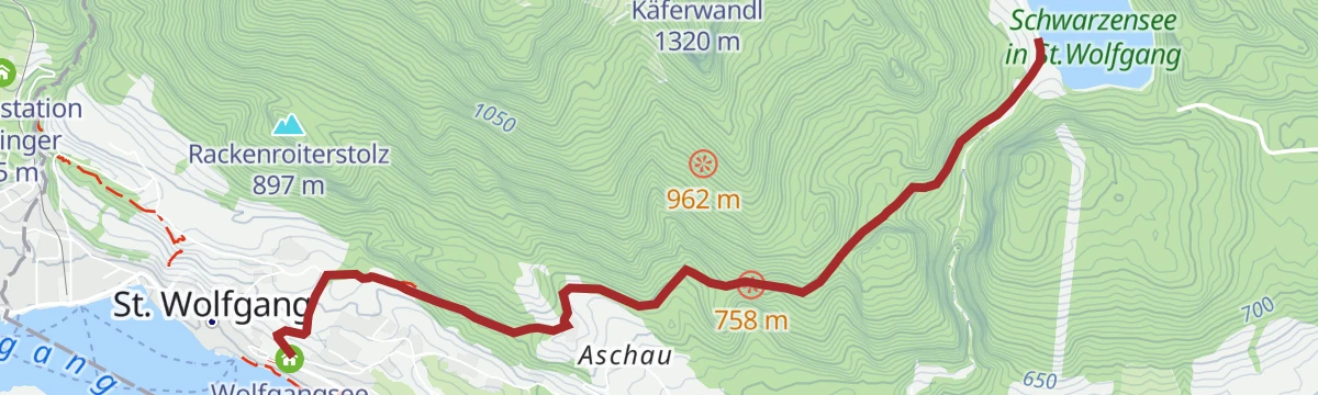 Route map: Zum Schwarzensee